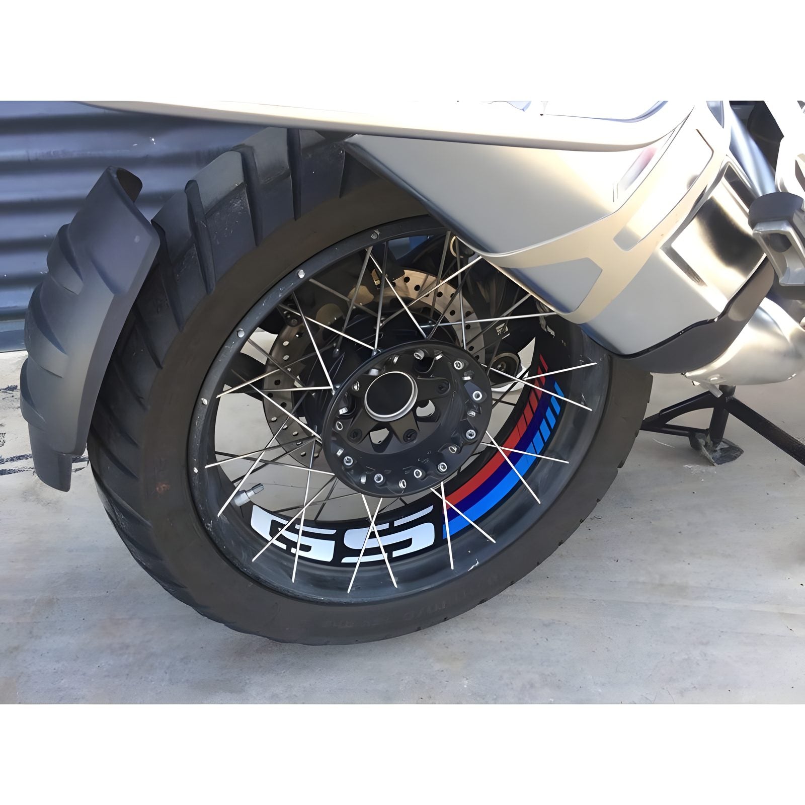 ADESIVI CERCHI PUIG COMPATIBILE PER BMW R 1200 GS/ADVENTURE/EXCLUSIVE/RALLYE 2017 > 2018 NERO 20151N