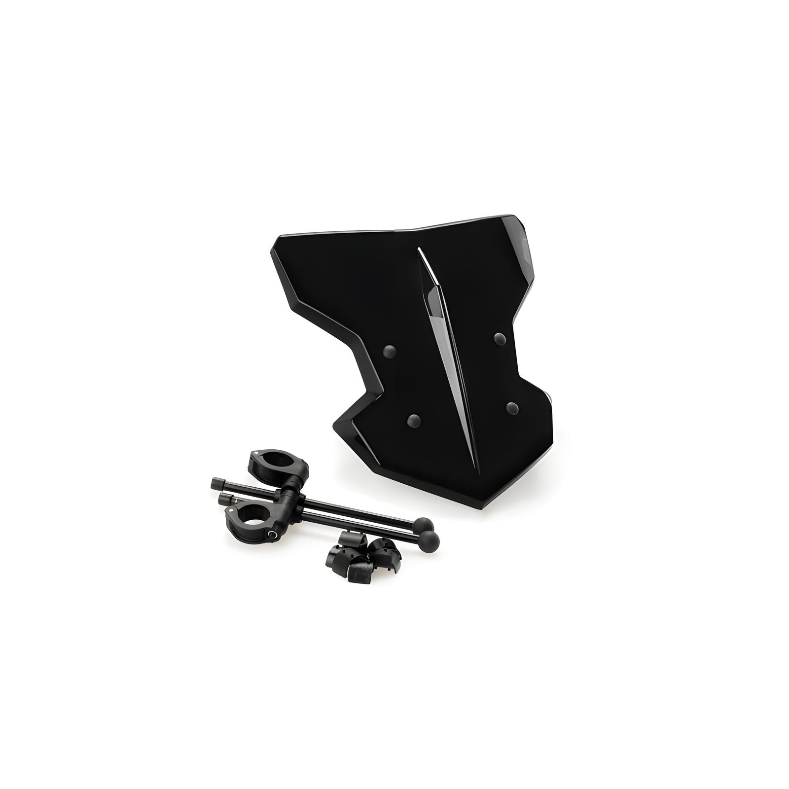 CUPOLINO UNIVERSALE FLANKER PUIG COMPATIBILE PER BMW F 800 R 2009 > 2014 NERO 20334N