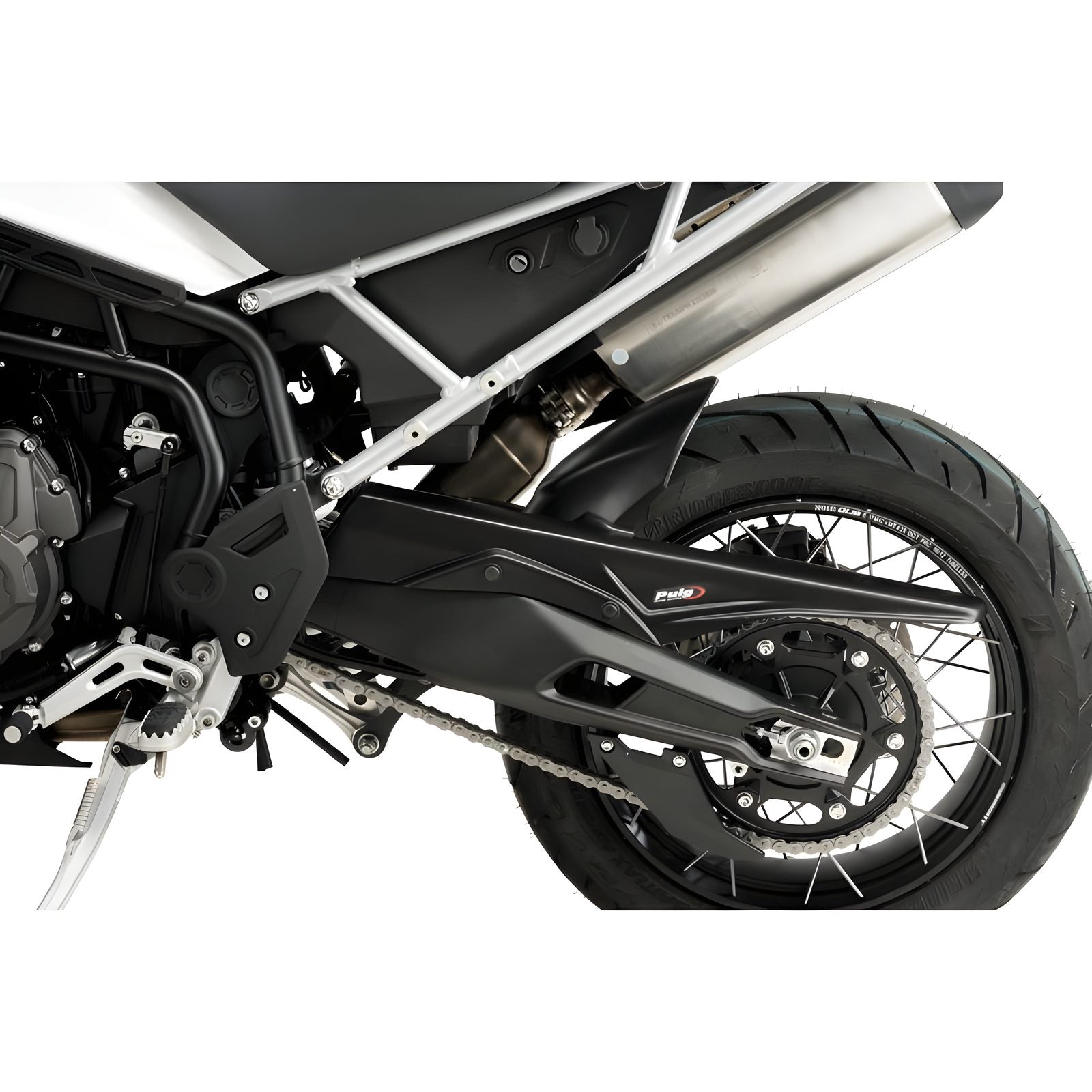 PARAFANGO POSTERIORE PUIG COMPATIBILE PER TRIUMPH TIGER 900 GT PRO 2020 > 2024 NERO OPACO 20379J