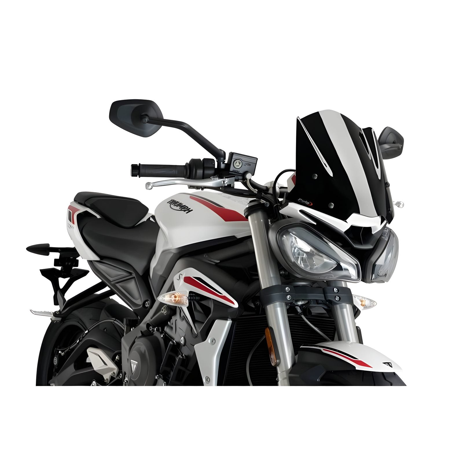 CUPOLINO NAKED NEW GENERATION SPORT PUIG COMPATIBILE PER TRIUMPH STREET TRIPLE 765 R/RS 2020 > 2025 NERO 20432N