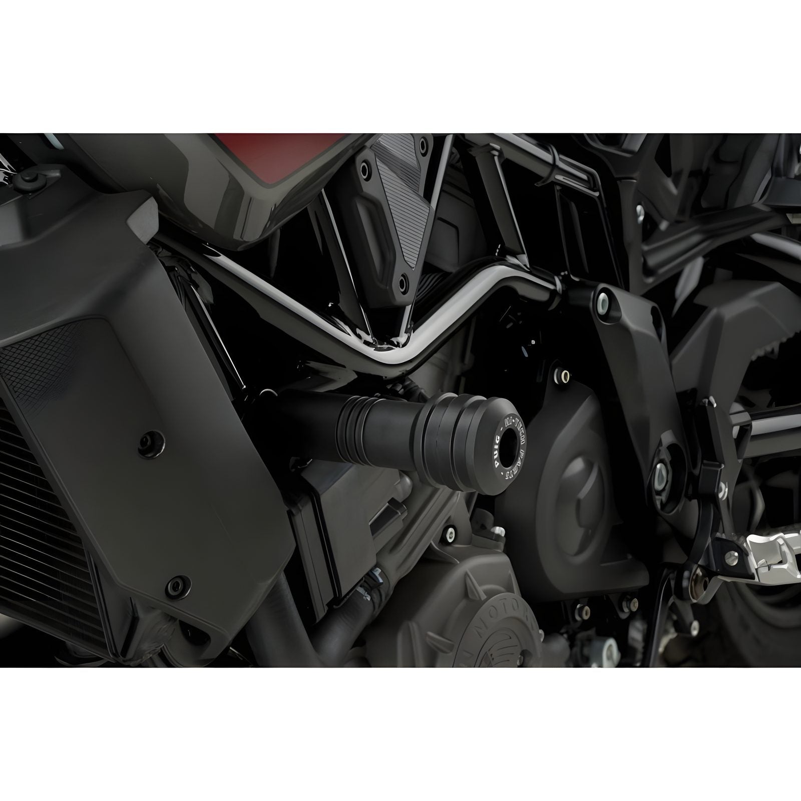 TAMPONI PARATELAIO MOD. VINTAGE 2.0 PUIG COMPATIBILE PER INDIAN FTR 1200 RALLY 2019 > 2024 NERO COPPIA 20463N