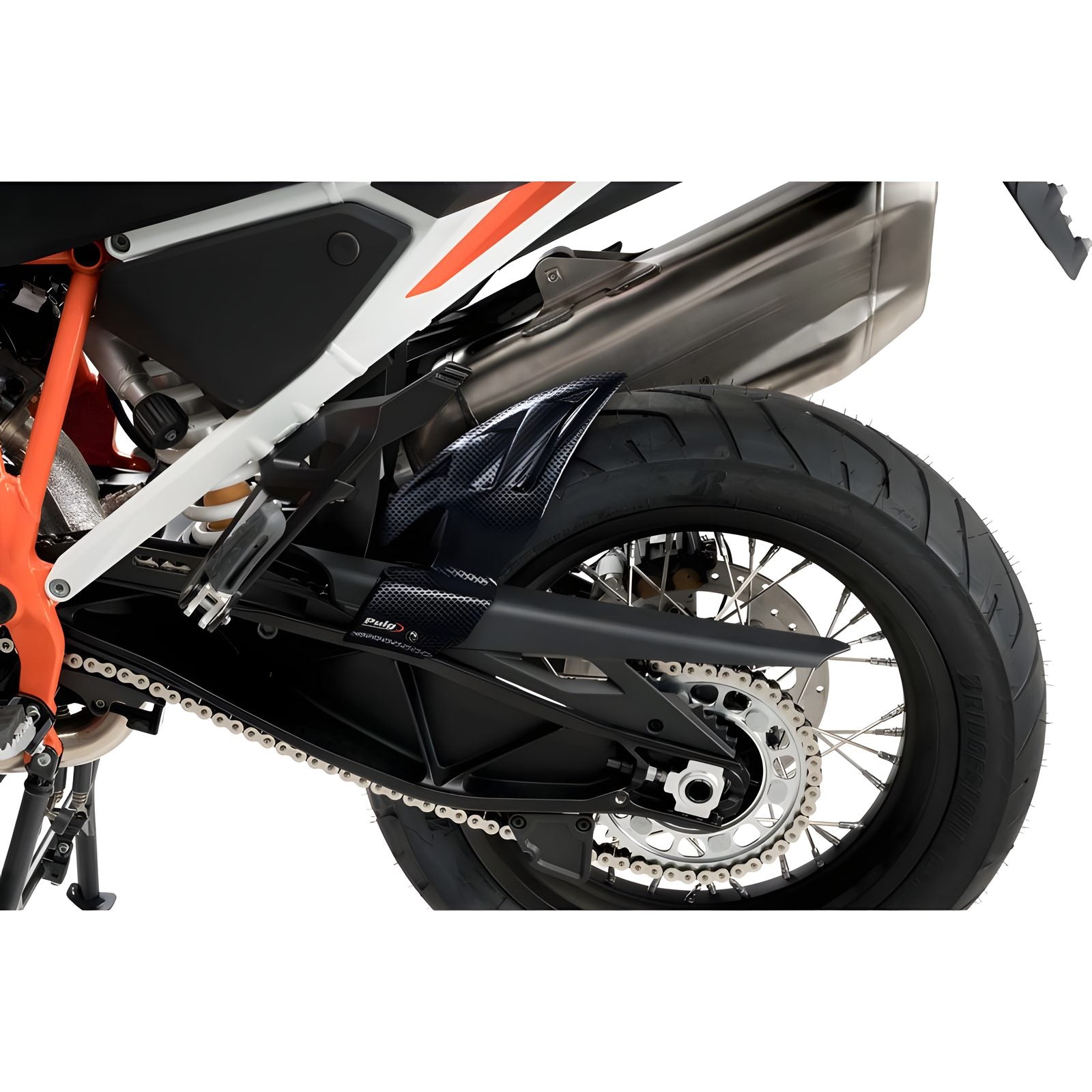 PARAFANGO POSTERIORE PUIG COMPATIBILE PER KTM SUPER ADVENTURE 1290 R/S 2021 > 2024 CARBON LOOK 20649C