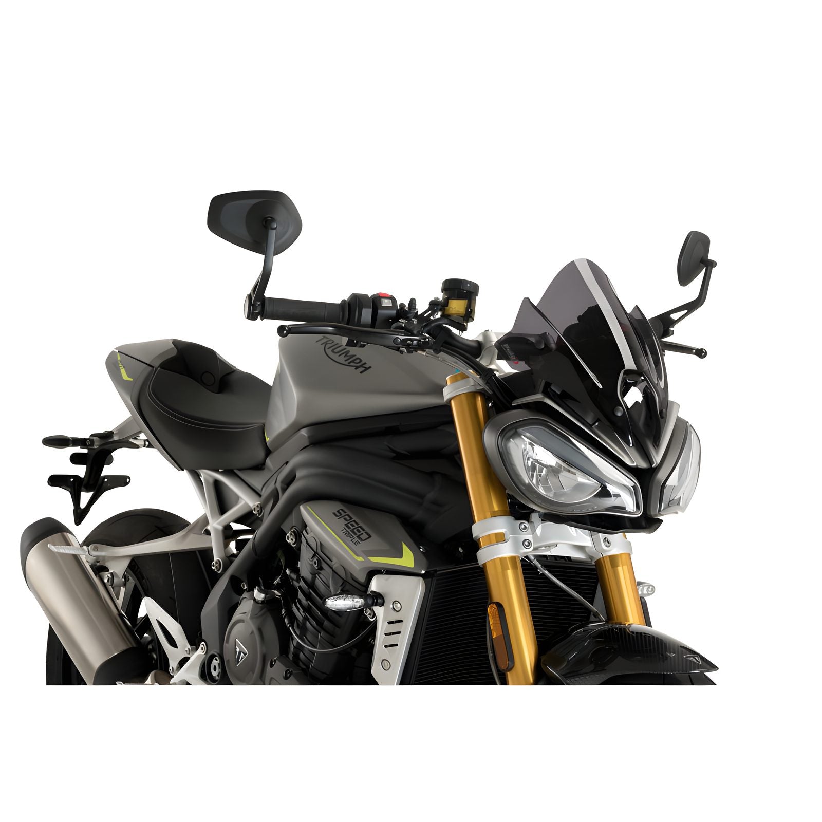 CUPOLINO NAKED N.G. SPORT PUIG COMPATIBILE PER TRIUMPH SPEED TRIPLE 1200 RS 2021 > 2025 FUME SCURO 20795F