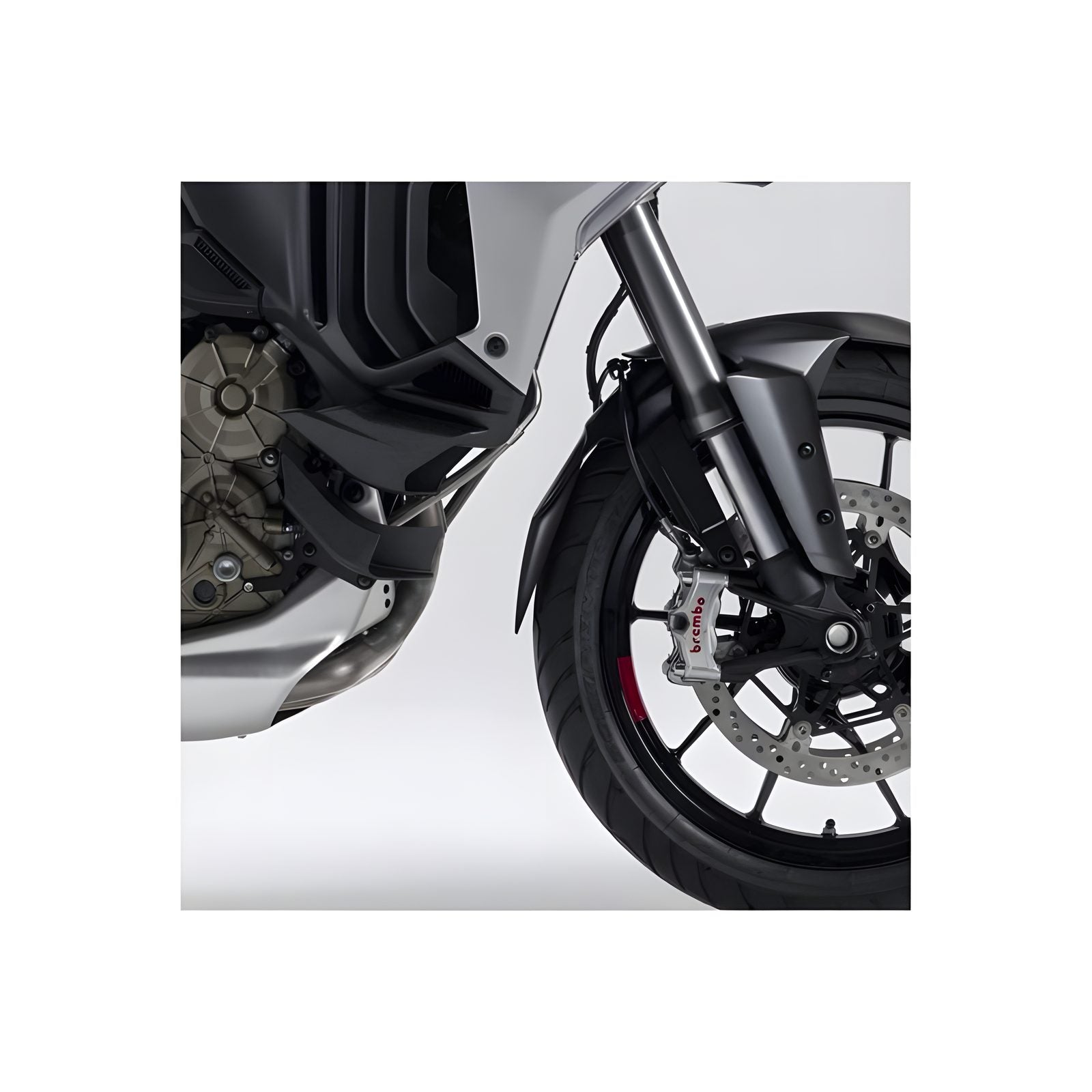 ESTENSIONE PARAFANGO ANTERIORE PUIG COMPATIBILE PER DUCATI MULTISTRADA V4 1100 PIKES PEAK 2021 > 2024 NERO 20807N