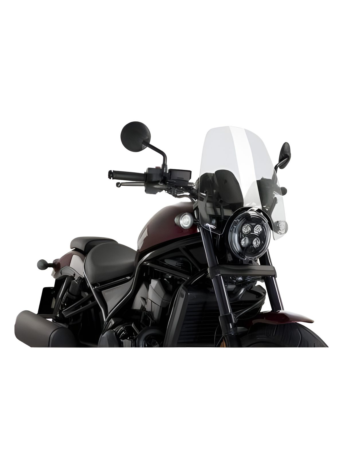 CUPOLINO NAKED N.G. TOURING PUIG COMPATIBILE PER HONDA REBEL CMX1100 DCT 2025 > 2026 TRASPARENTE 20820W