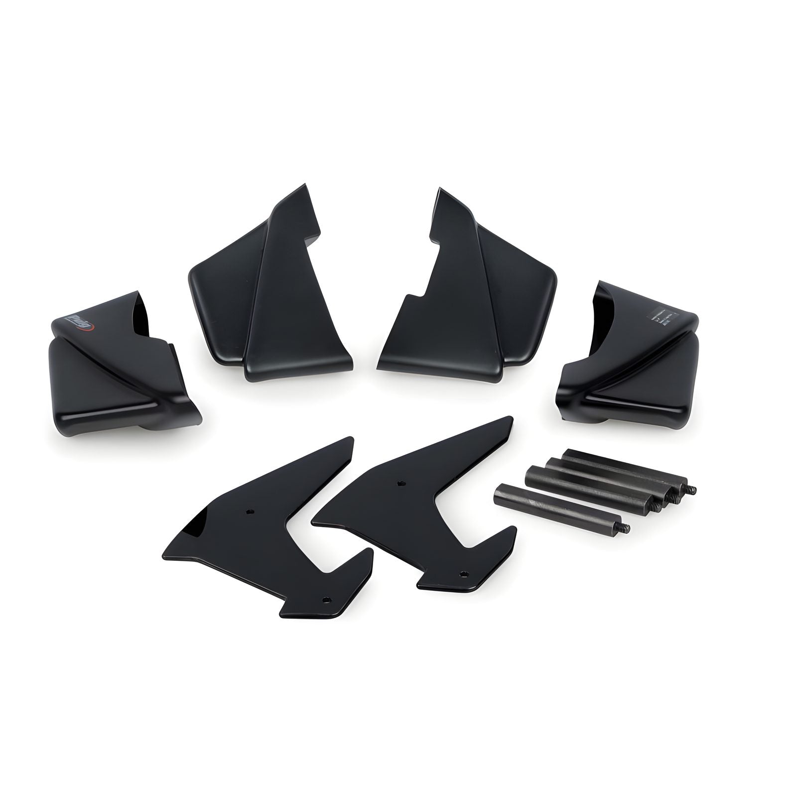 SPOILER LATERALE DOWNFORCE NAKED PUIG COMPATIBILE PER KAWASAKI Z H2 1000 SE 2021 > 2025 NERO 20832N