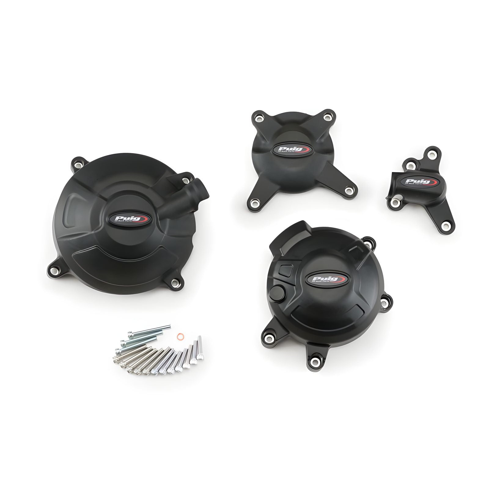 KIT PROTEZIONE CARTER MOTORE PUIG COMPATIBILE PER YAMAHA MT-09 850 2024 > 2025 NERO 20990N