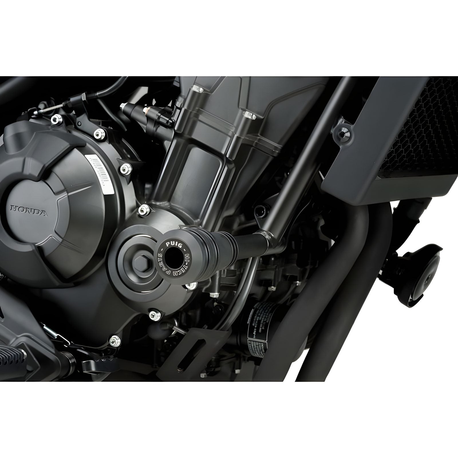 TAMPONI PARATELAIO MOD. VINTAGE 2.0 PUIG COMPATIBILE PER HONDA CL 500 2023 > 2024 NERO COPPIA 21045N