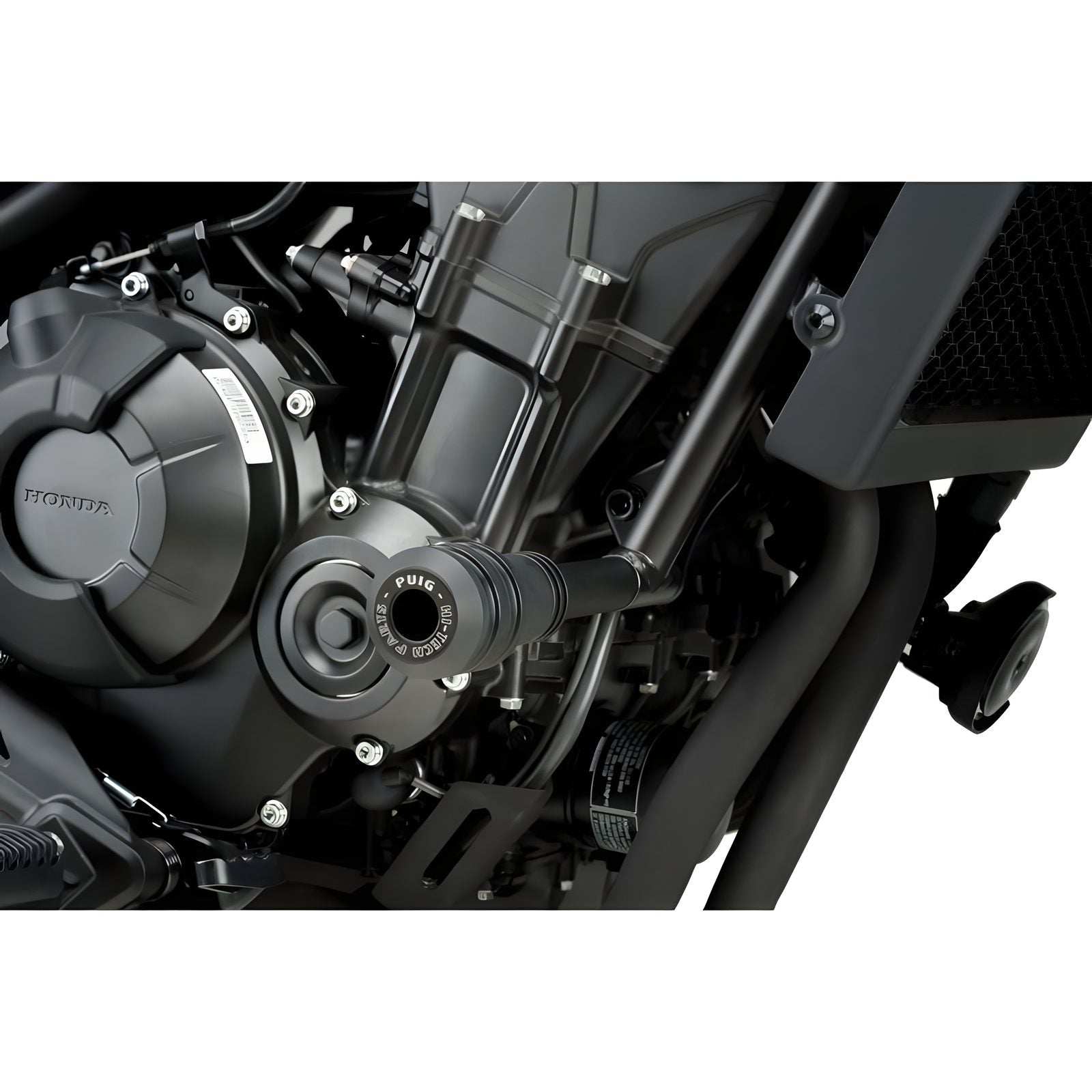 TAMPONI PARATELAIO MOD. VINTAGE 2.0 PUIG COMPATIBILE PER HONDA REBEL CMX500 2020 > 2024 NERO COPPIA 21045N