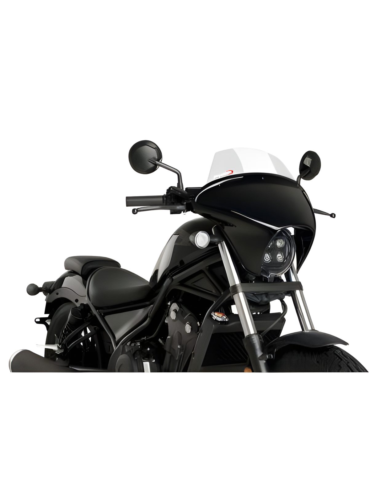 CUPOLINO BATWING SML TOURING PUIG COMPATIBILE PER HONDA REBEL CMX500 SE 2025 TRASPARENTE 21064W