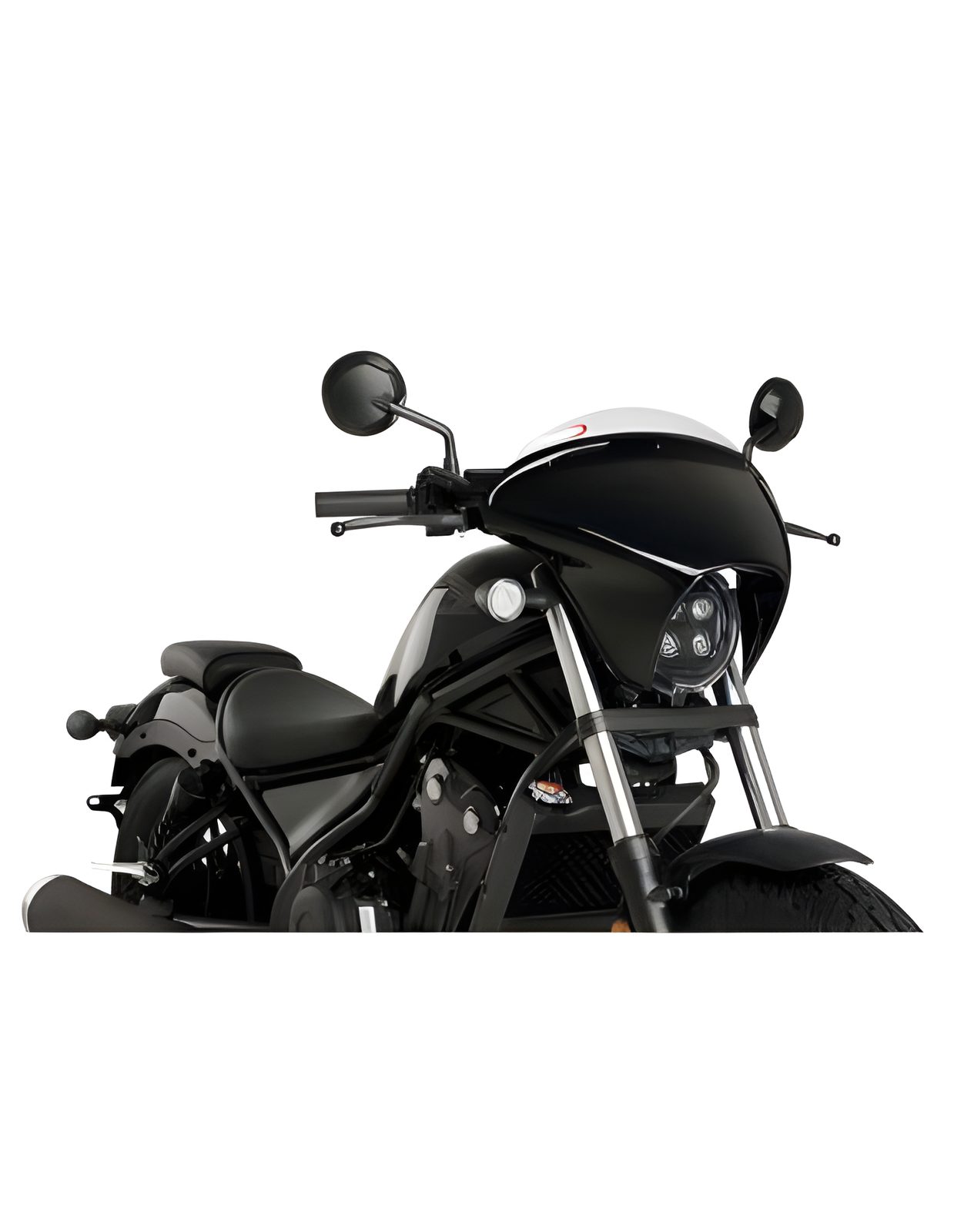 CUPOLINO BATWING SML SPORT PUIG COMPATIBILE PER HONDA REBEL CMX500 SE 2025 TRASPARENTE 21065W