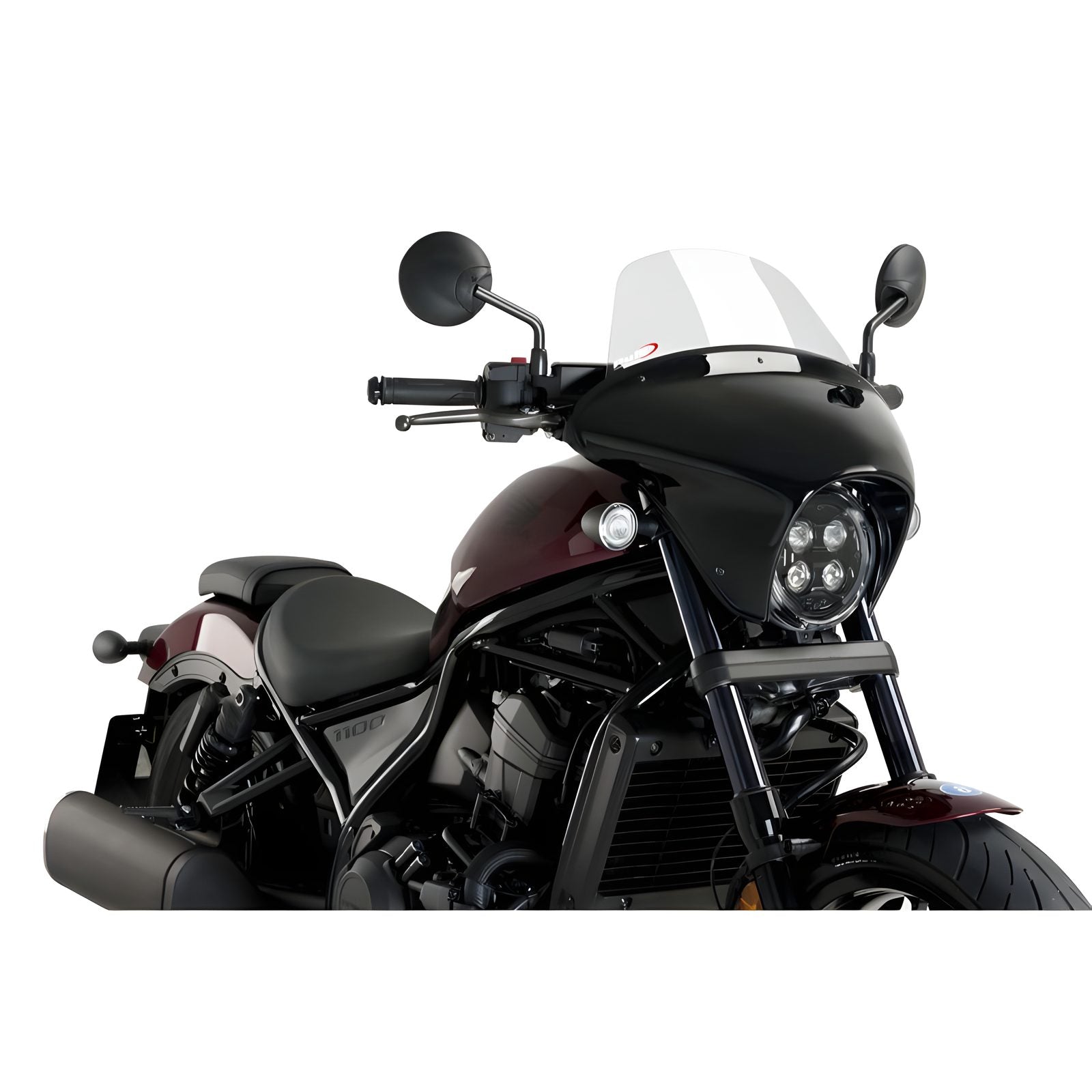 CUPOLINO BATWING SML TOURING PUIG COMPATIBILE PER HONDA REBEL CMX1100 2021 > 2024 TRASPARENTE 21070W