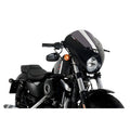 CUPOLINO SEMICARENATO DARK NIGHT PUIG COMPATIBILE PER HARLEY DAVIDSON SPORTSTER 1200 FORTY-EIGHT 2010 > 2020 FUME SCURO 21098F