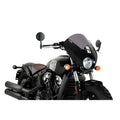 CUPOLINO SEMICARENATO DARK NIGHT PUIG COMPATIBILE PER INDIAN SCOUT 1100 BOBBER 2018 > 2024 FUME SCURO 21107F