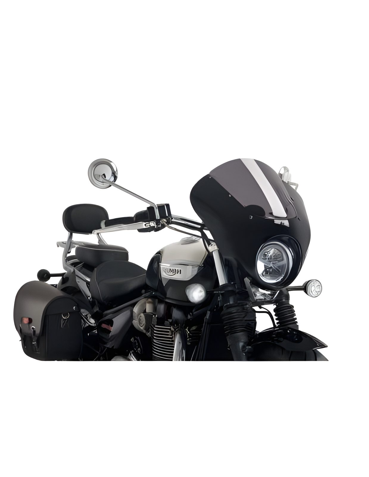 CUPOLINO SEMICARENATO DARK NIGHT PUIG COMPATIBILE PER TRIUMPH BONNEVILLE SPEEDMASTER 1200 2025 > 2026 FUME SCURO 21115F