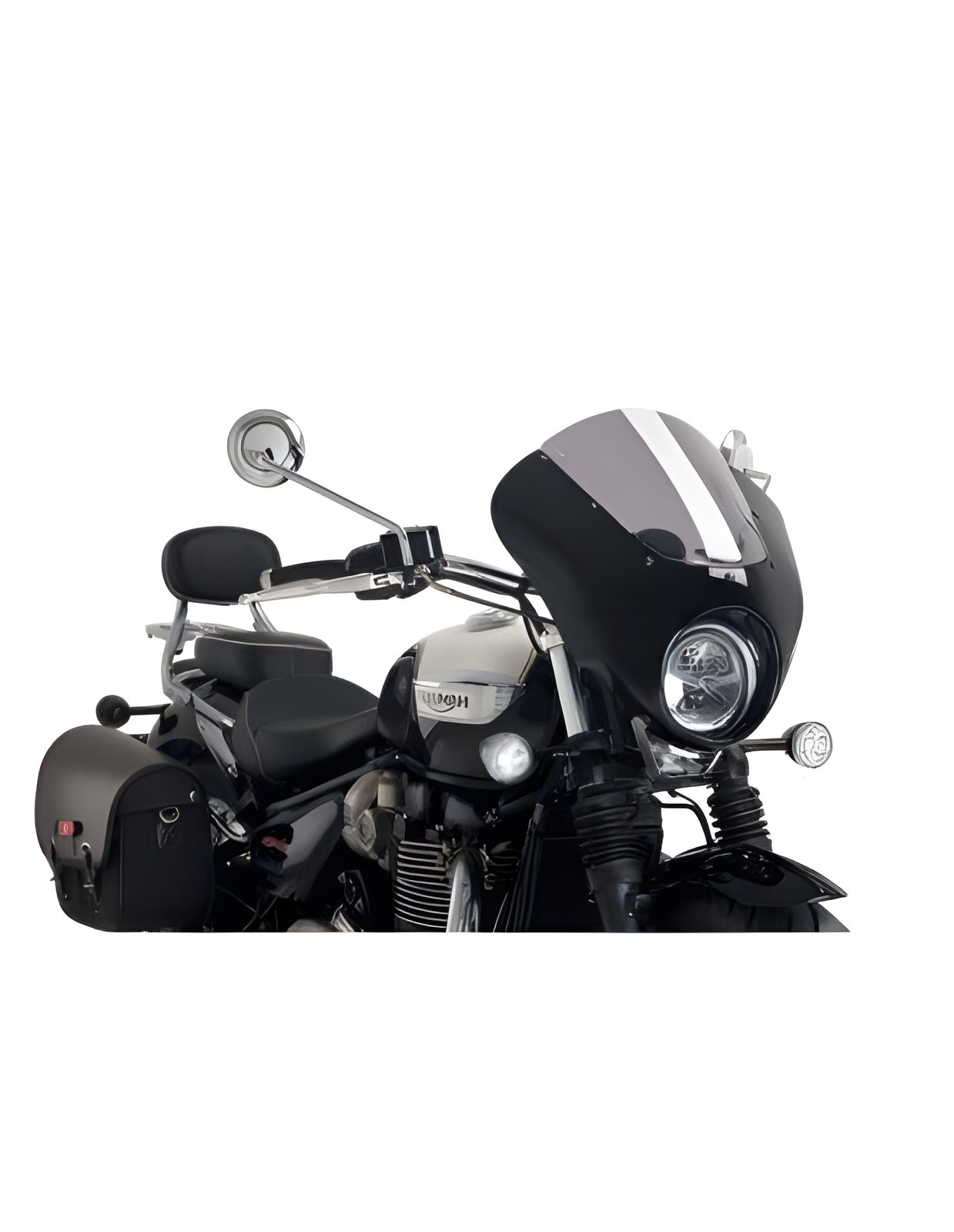 CUPOLINO SEMICARENATO DARK NIGHT PUIG COMPATIBILE PER TRIUMPH BONNEVILLE SPEEDMASTER 1200 2025 > 2026 FUME CHIARO 21115H
