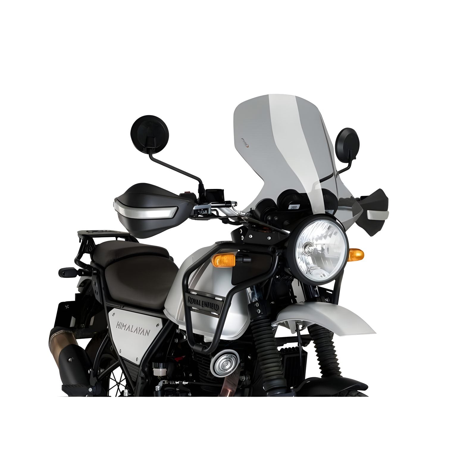 CUPOLINO TOURING PUIG COMPATIBILE PER ROYAL ENFIELD HIMALAYAN 400 2021 > 2023 FUME CHIARO 21122H