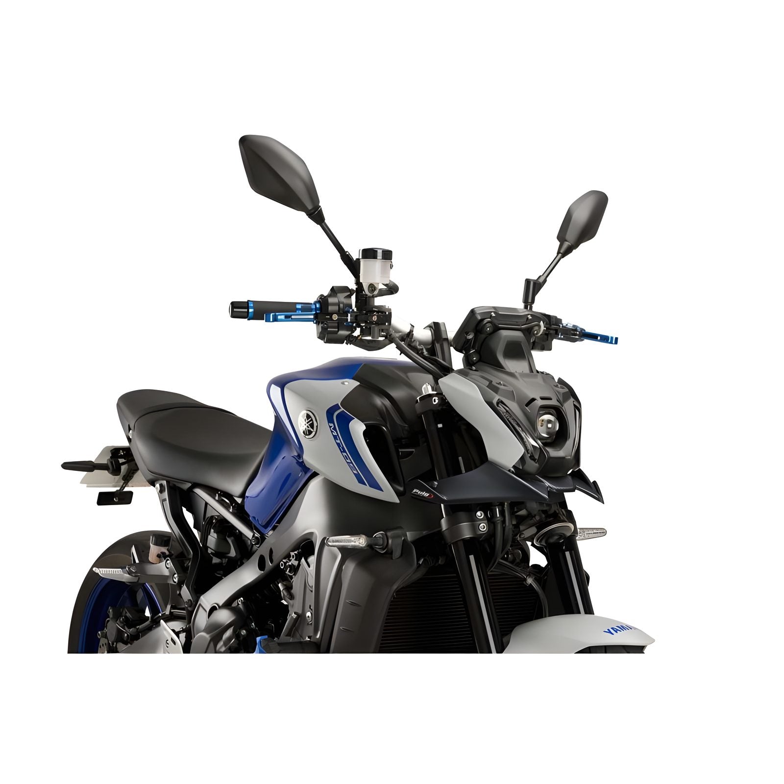 SPOILER ANTERIORE DOWNFORCE NAKED PUIG COMPATIBILE PER YAMAHA MT-09 850 SP 2021 > 2023 CARBON LOOK 21133C