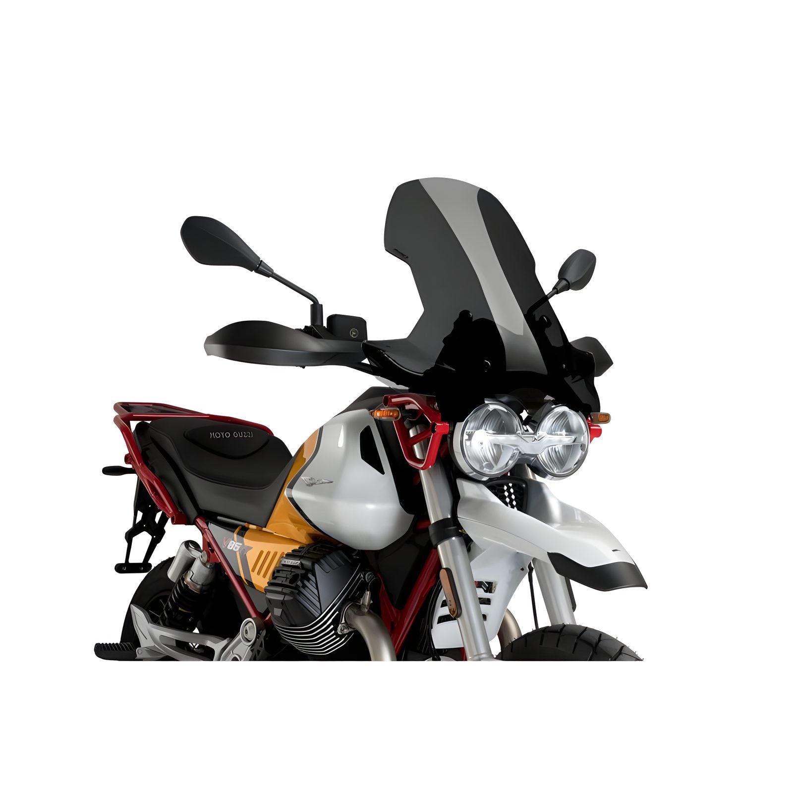 CUPOLINO TOURING PUIG COMPATIBILE PER MOTO GUZZI V85 850 EVOCATIVE GRAPHICS 2021 > 2024 FUME SCURO 21176F