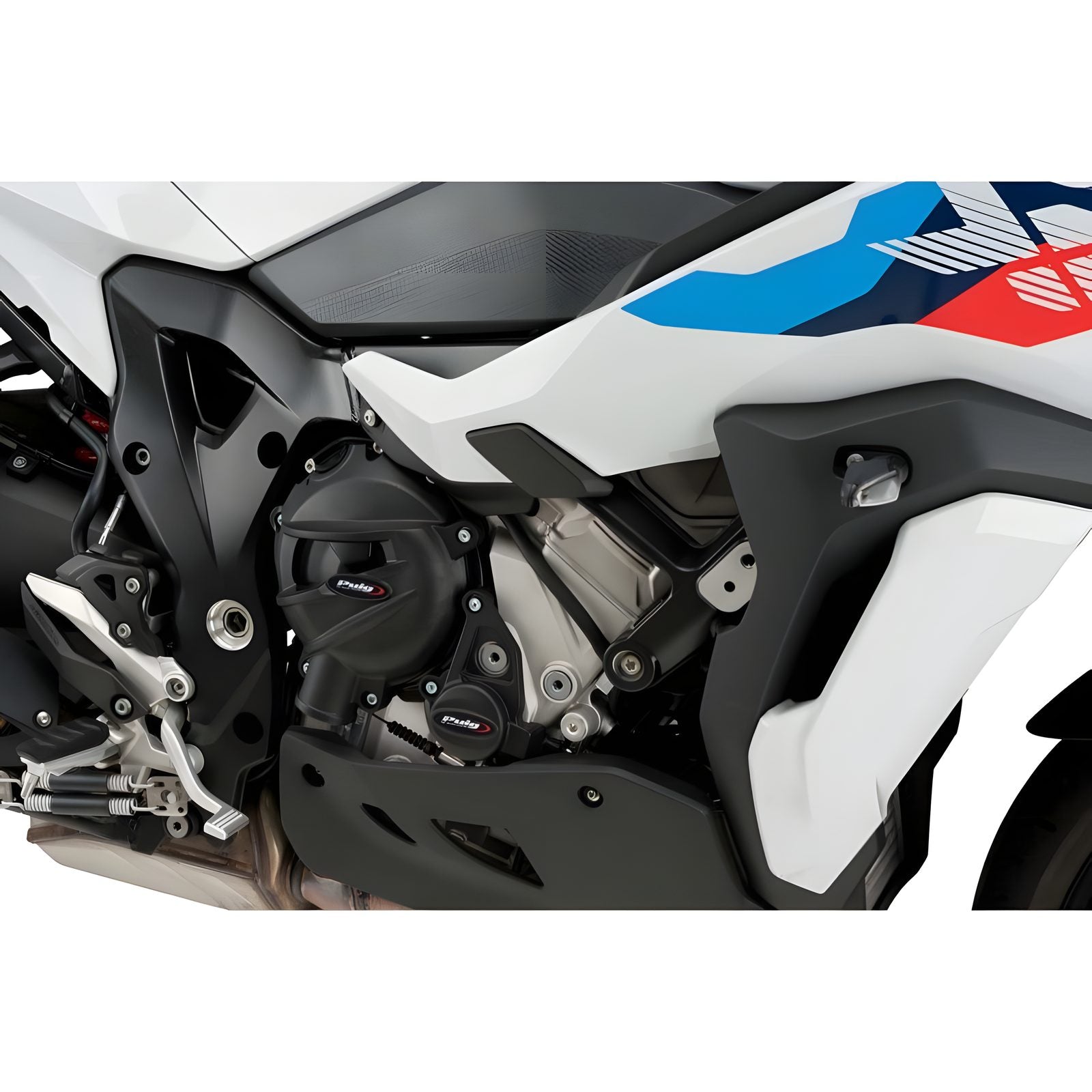 KIT PROTEZIONE CARTER MOTORE PUIG COMPATIBILE PER BMW S 1000 XR 2020 > 2024 NERO 21241N