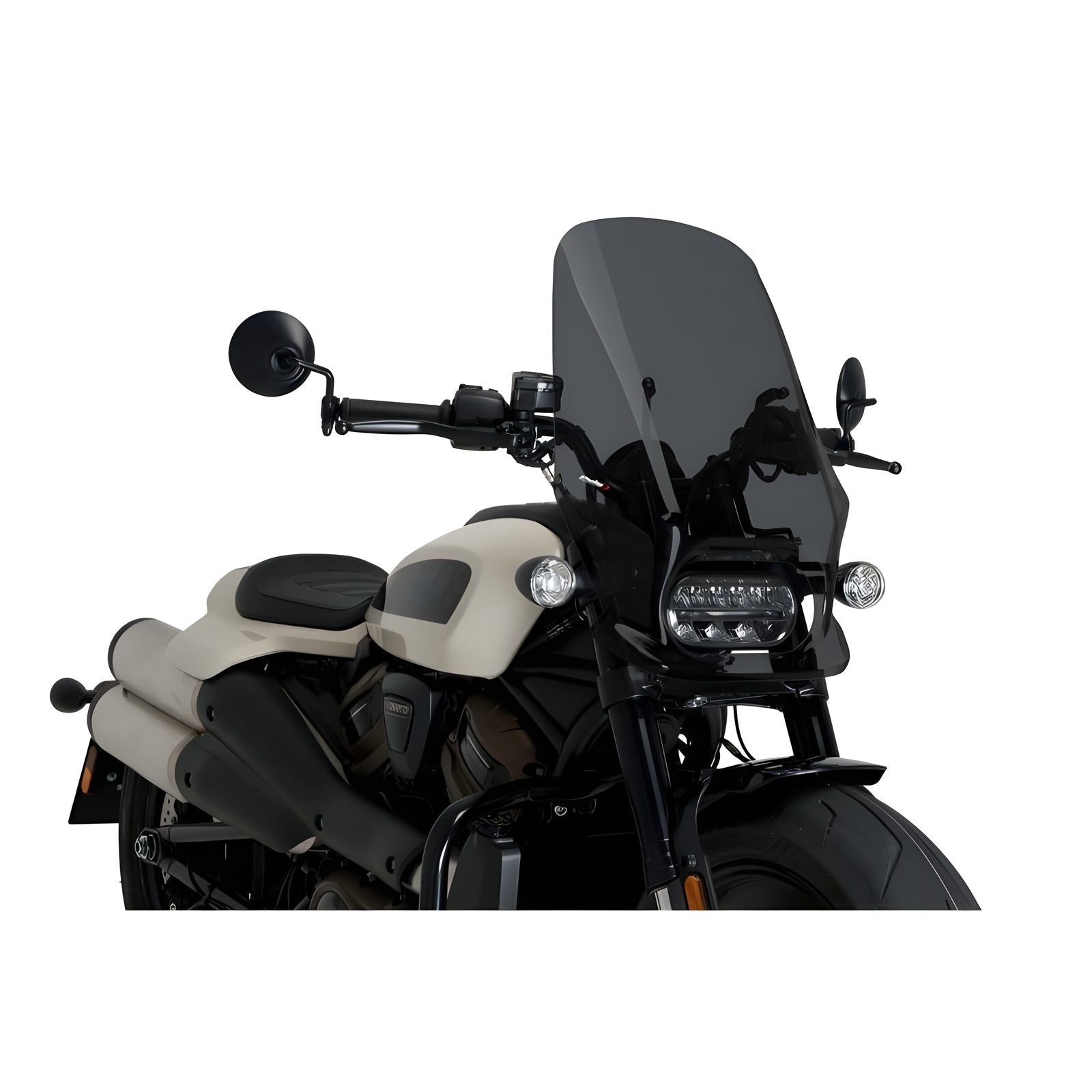 CUPOLINO NAKED N.G. TOURING PUIG COMPATIBILE PER HARLEY DAVIDSON SPORTSTER 1250 S 2021 > 2024 FUME SCURO 21322F