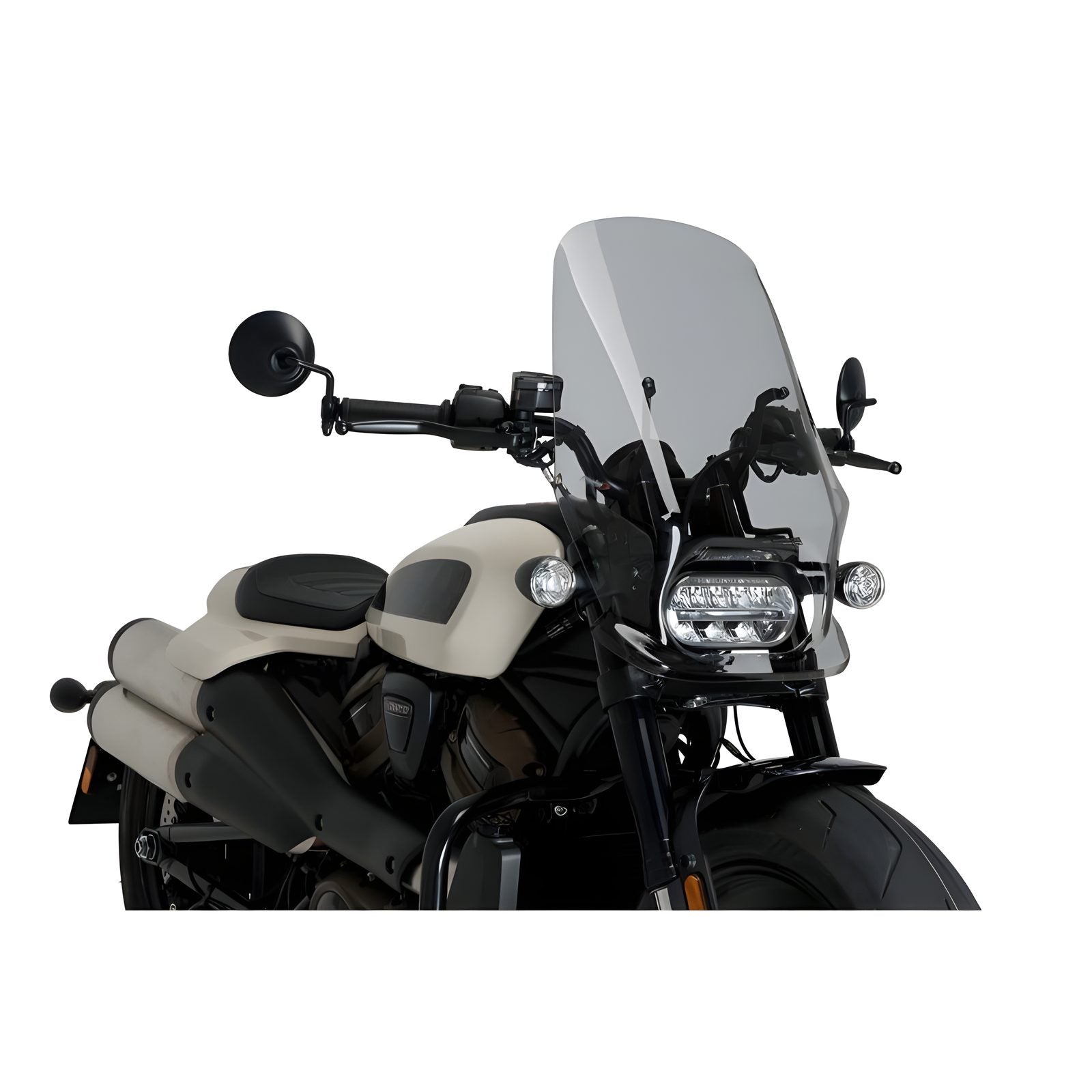 CUPOLINO NAKED N.G. TOURING PUIG COMPATIBILE PER HARLEY DAVIDSON SPORTSTER 1250 S 2021 > 2024 FUME CHIARO 21322H