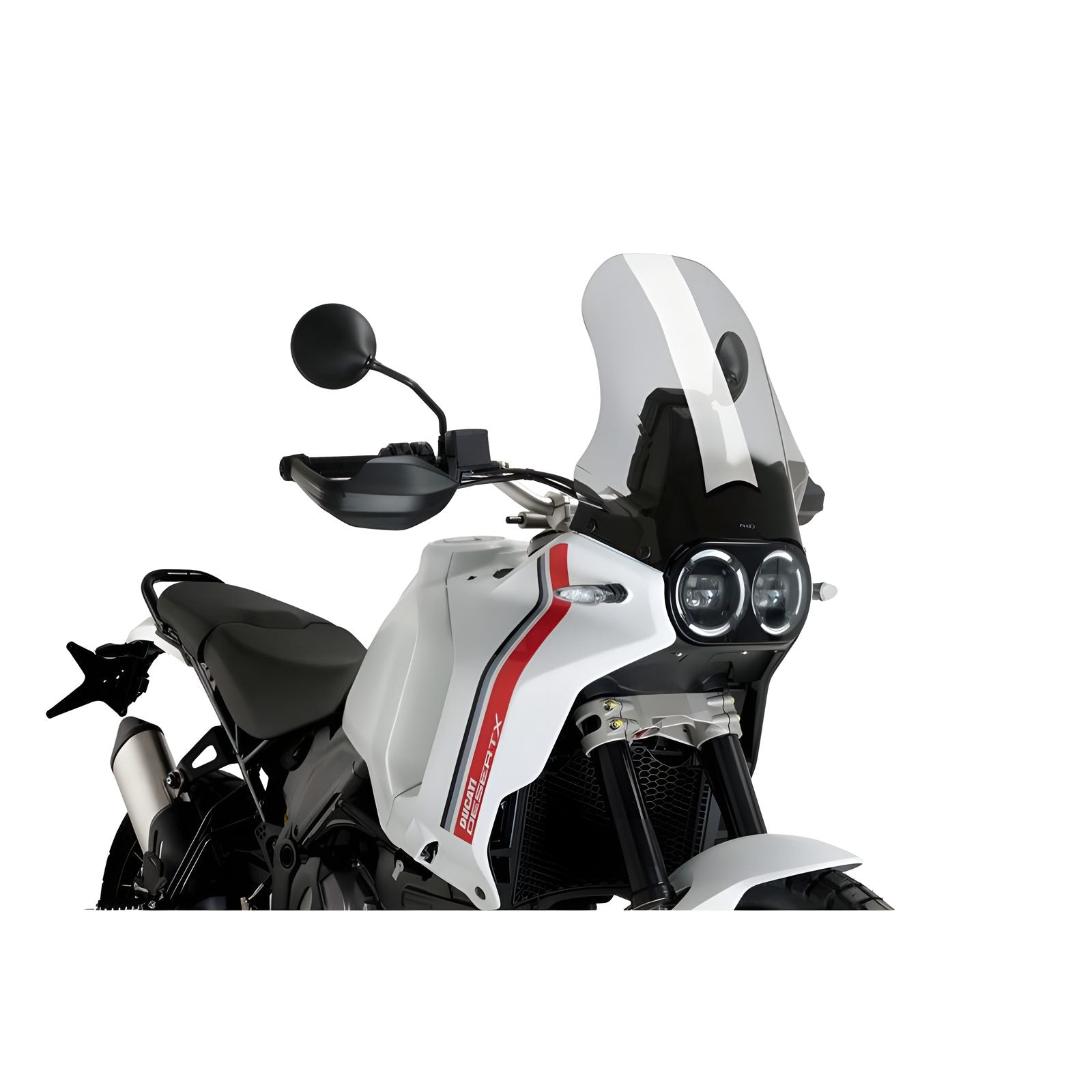 CUPOLINO TOURING PUIG COMPATIBILE PER DUCATI DESERT X 937 2022 > 2025 FUME CHIARO 21437H