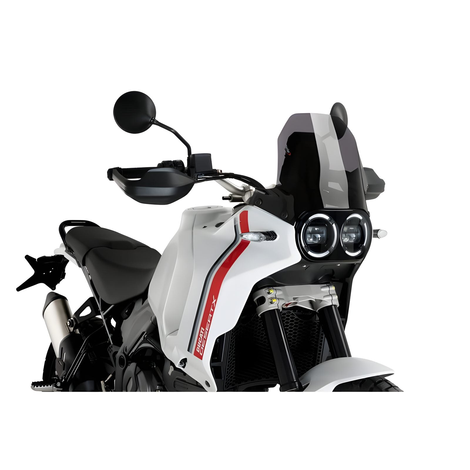 CUPOLINO SPORT PUIG COMPATIBILE PER DUCATI DESERT X 937 2022 > 2025 FUME SCURO 21448F