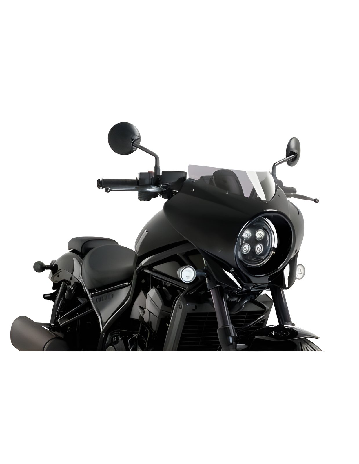 CUPOLINO SEMICARENATO SPORT MIRAGE PUIG COMPATIBILE PER HONDA REBEL CMX1100 DCT 2025 > 2026 FUME CHIARO 21460H