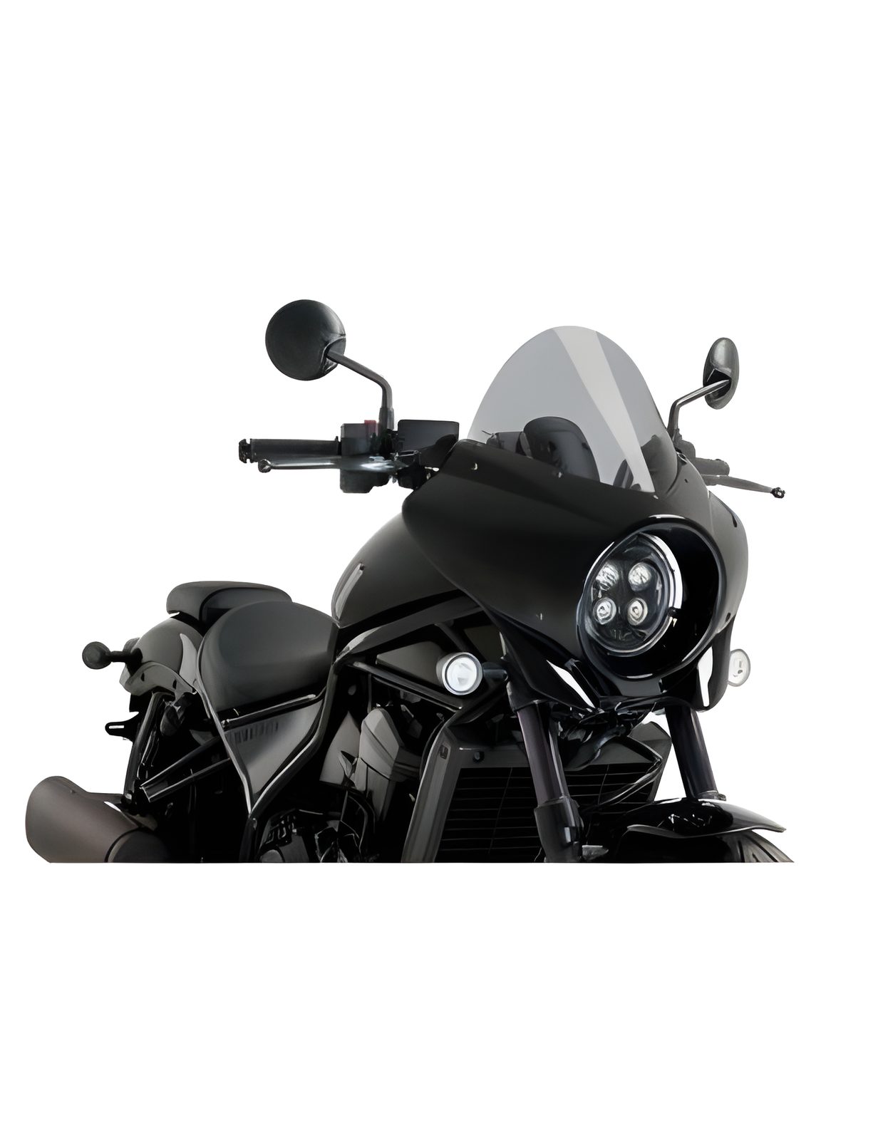 CUPOLINO SEMICARENATO TOURING MIRAGE PUIG COMPATIBILE PER HONDA REBEL CMX1100 DCT 2025 > 2026 FUME CHIARO 21461H