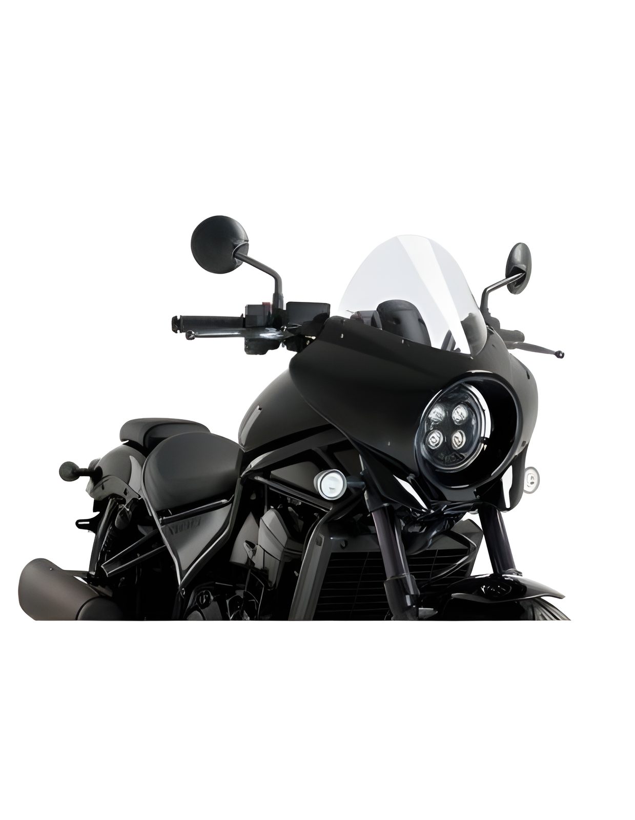 CUPOLINO SEMICARENATO TOURING MIRAGE PUIG COMPATIBILE PER HONDA REBEL CMX1100 DCT 2025 > 2026 TRASPARENTE 21461W