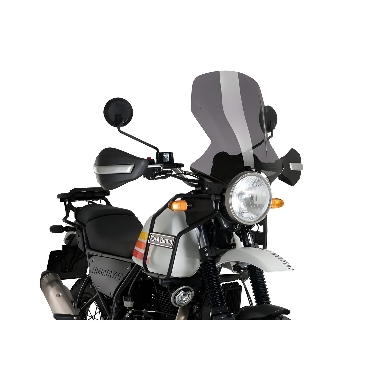 CUPOLINO TOURING PUIG COMPATIBILE PER ROYAL ENFIELD HIMALAYAN 400 2017 > 2020 FUME SCURO 21463F