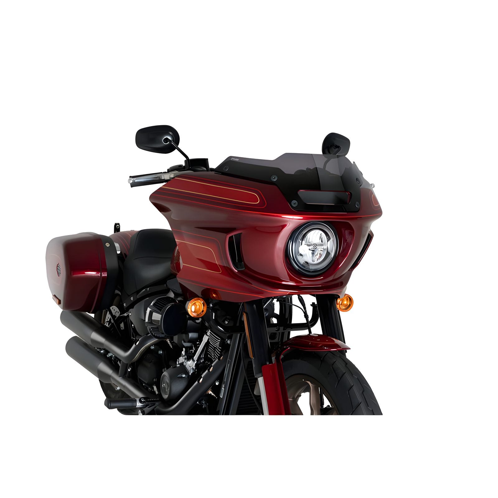 CUPOLINO HIGH-ROAD SPORT PUIG COMPATIBILE PER HARLEY DAVIDSON SOFTAIL 1745 ST LOW RIDER 2022 > 2024 FUME SCURO 21472F