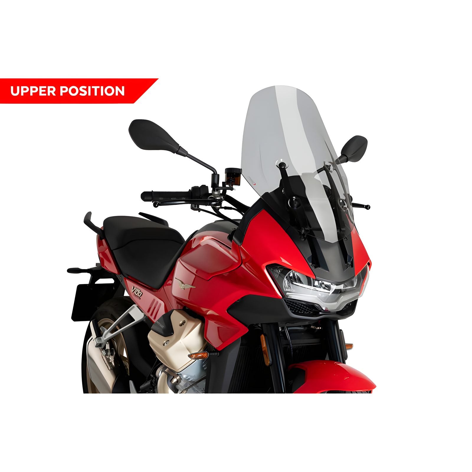 CUPOLINO TOURING PUIG COMPATIBILE PER MOTO GUZZI V100 1000 S MANDELLO 2023 > 2024 FUME CHIARO 21484H