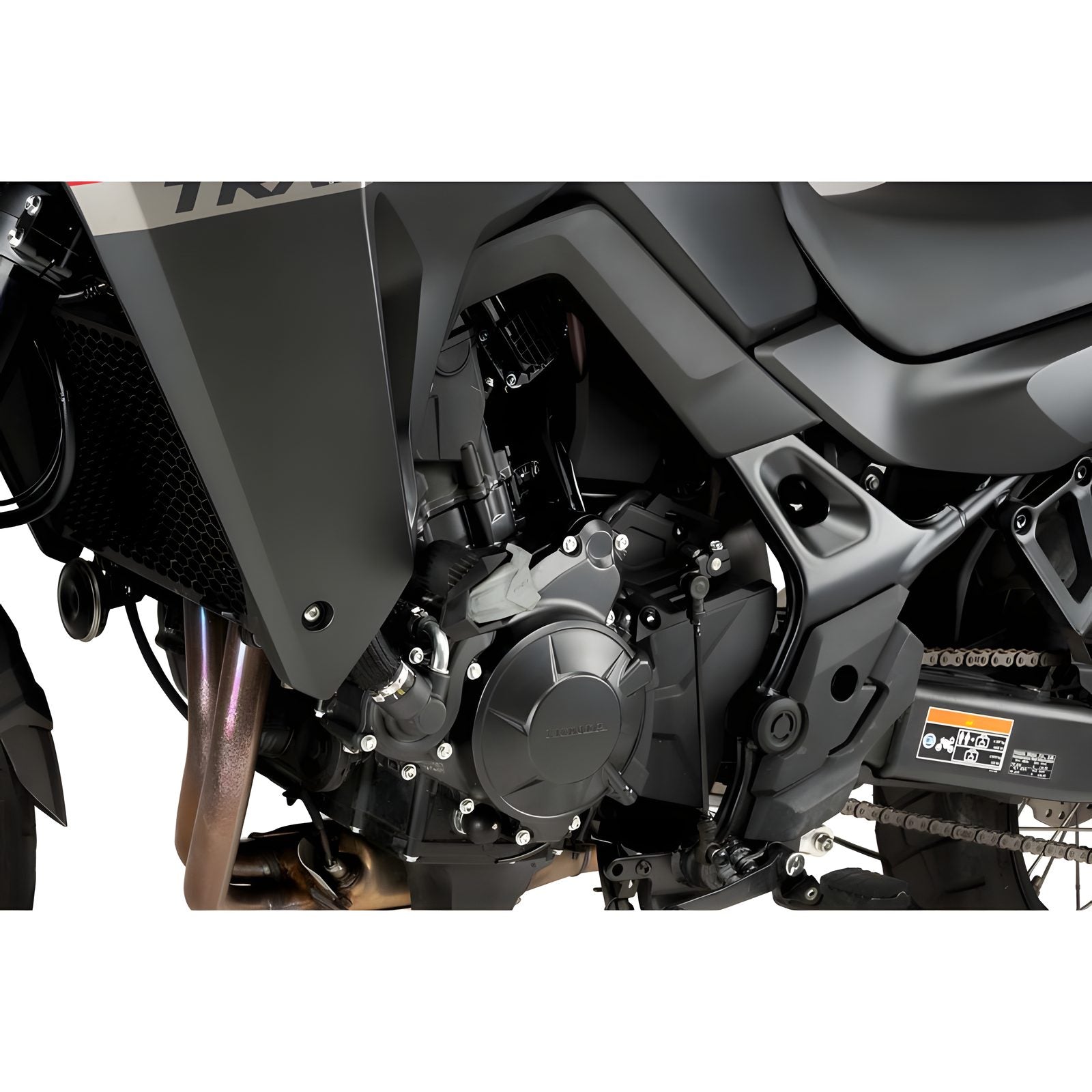 TAMPONI PARATELAIO MOD. R19 PUIG COMPATIBILE PER HONDA CB 750 HORNET 2023 > 2024 NERO COPPIA 21494N