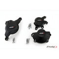 KIT PROTEZIONE CARTER MOTORE TRACK PER CAMPIONATO PUIG COMPATIBILE PER HONDA CBR 600 RR 2007 > 2012 NERO 21508N