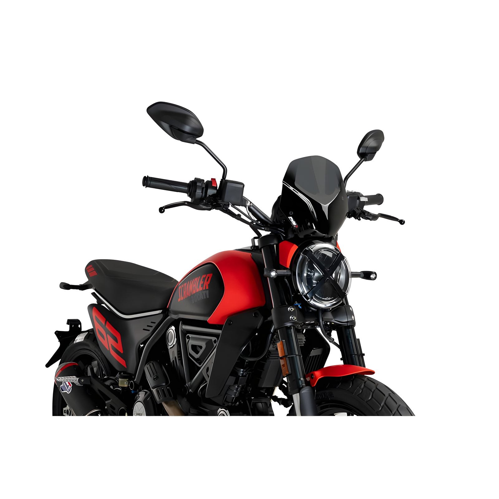CUPOLINO NAKED N.G. SPORT PUIG COMPATIBILE PER DUCATI SCRAMBLER 1100 NIGHTSHIFT 2021 > 2023 FUME SCURO 21580F