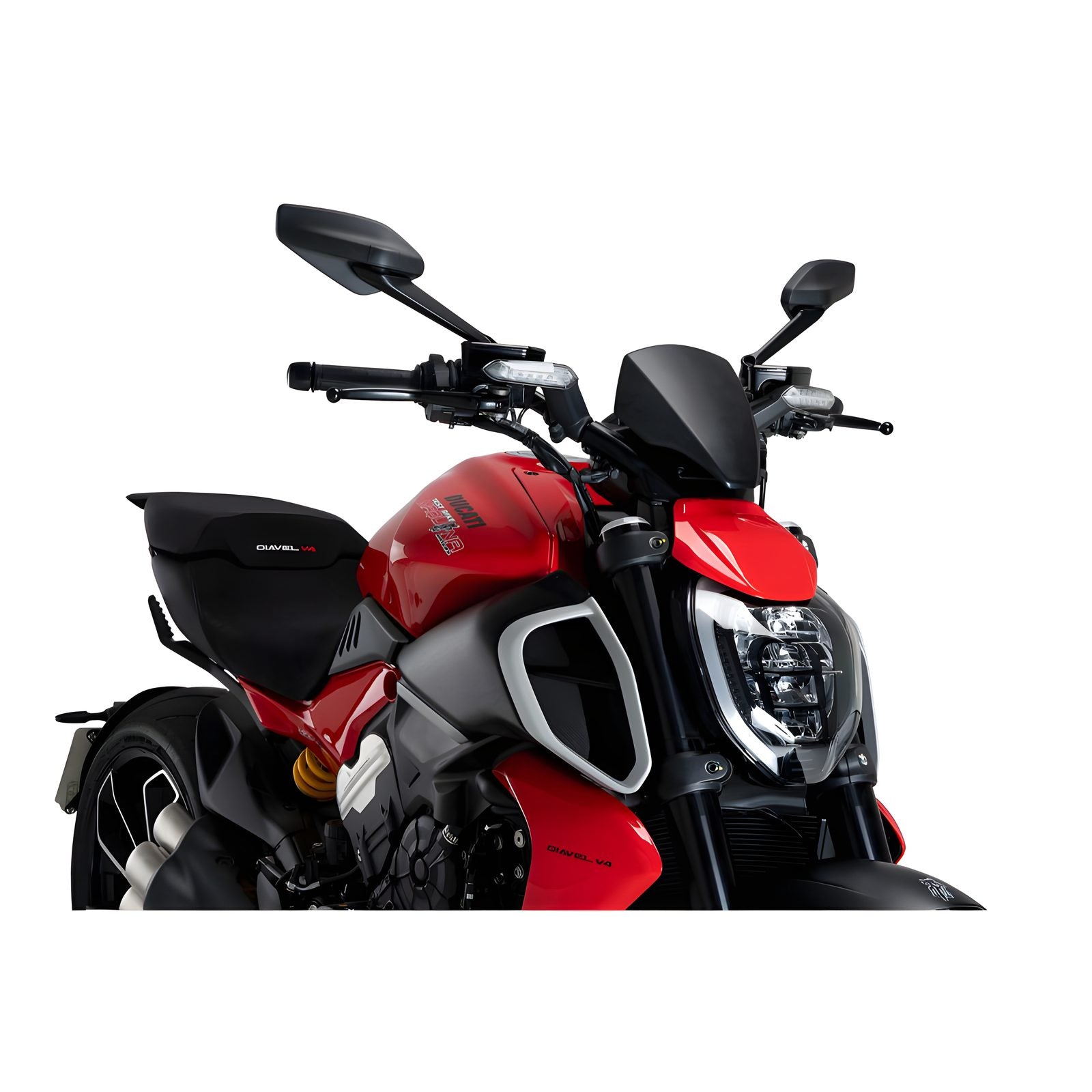 CUPOLINO NAKED N.G. SPORT PLUS PUIG COMPATIBILE PER DUCATI DIAVEL V4 1158 2024 > 2025 NERO OPACO 21712J
