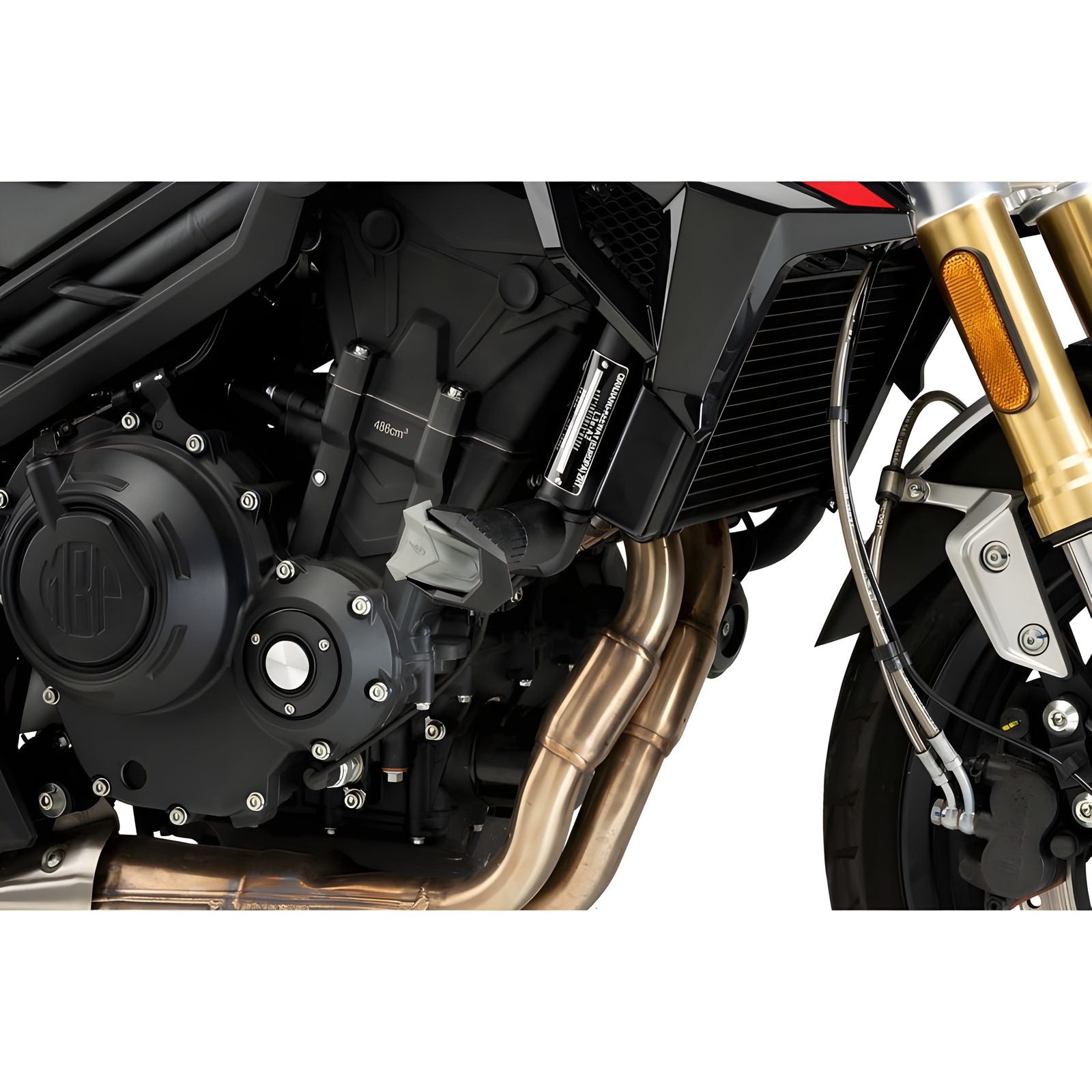 TAMPONI PARATELAIO MOD. R19 PUIG COMPATIBILE PER KEEWAY M502N 502 2023 > 2024 NERO COPPIA 21746N