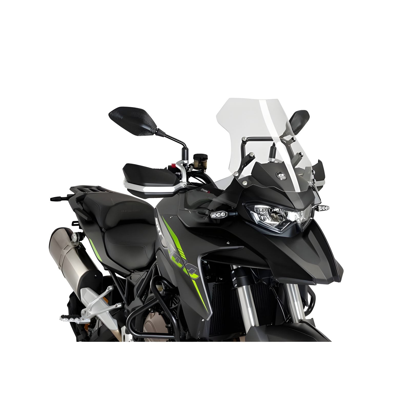 DEFLETTORI ANTERIORI MAGGIORATI PUIG COMPATIBILE PER QJ SRT 700 X ON ROAD 2023 > 2025 FUME CHIARO COPPIA RICONDIZIONATO 21772H