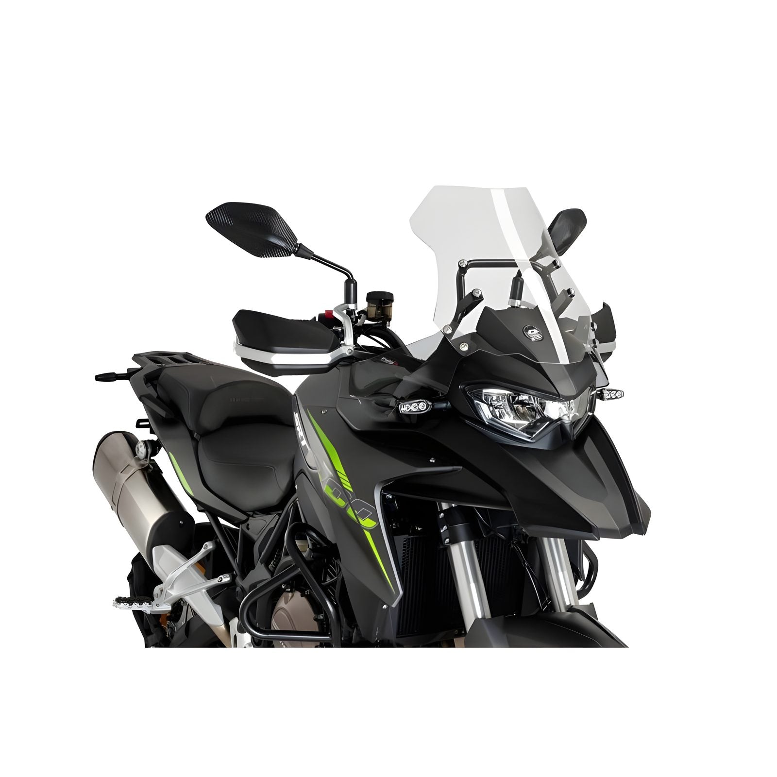 DEFLETTORI ANTERIORI MAGGIORATI PUIG COMPATIBILE PER QJ SRT 700 X TRAIL 2023 > 2024 FUME CHIARO  RICONDIZIONATO 21772H