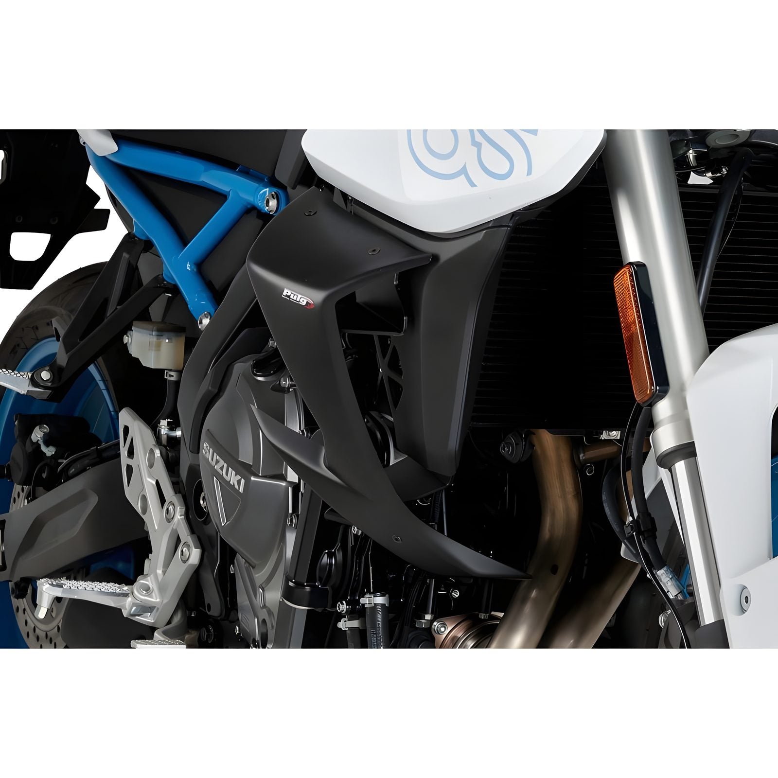 SPOILER ANTERIORE DOWNFORCE NAKED PUIG COMPATIBILE PER SUZUKI GSX-8S 800 2023 > 2024 NERO OPACO 21783J