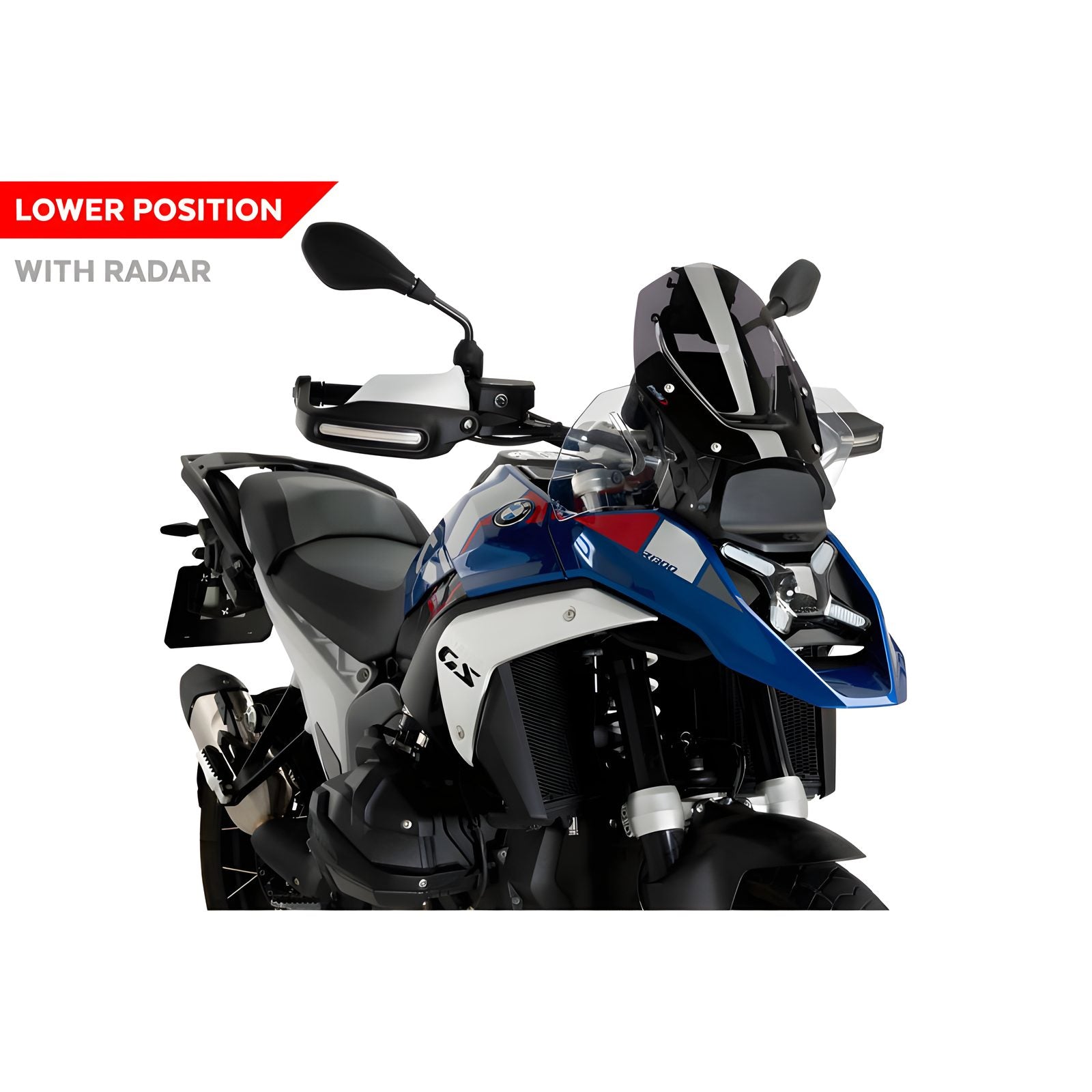 CUPOLINO SPORT CON RADAR PUIG COMPATIBILE PER BMW R 1300 GS OPTION 719 TRAMONTANA 2023 > 2024 FUME SCURO 21794F