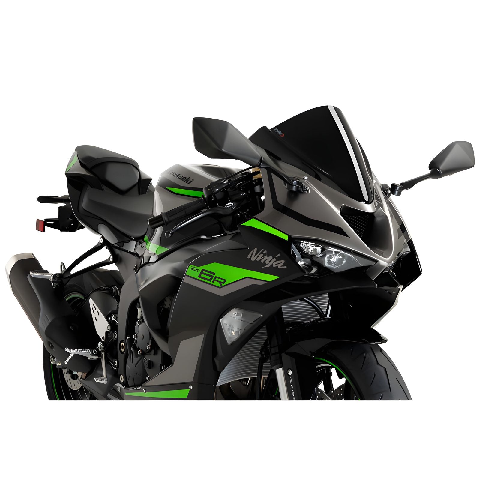 CUPOLINO Z-RACING PUIG COMPATIBILE PER KAWASAKI ZX-6R NINJA 600 2024 NERO 21831N