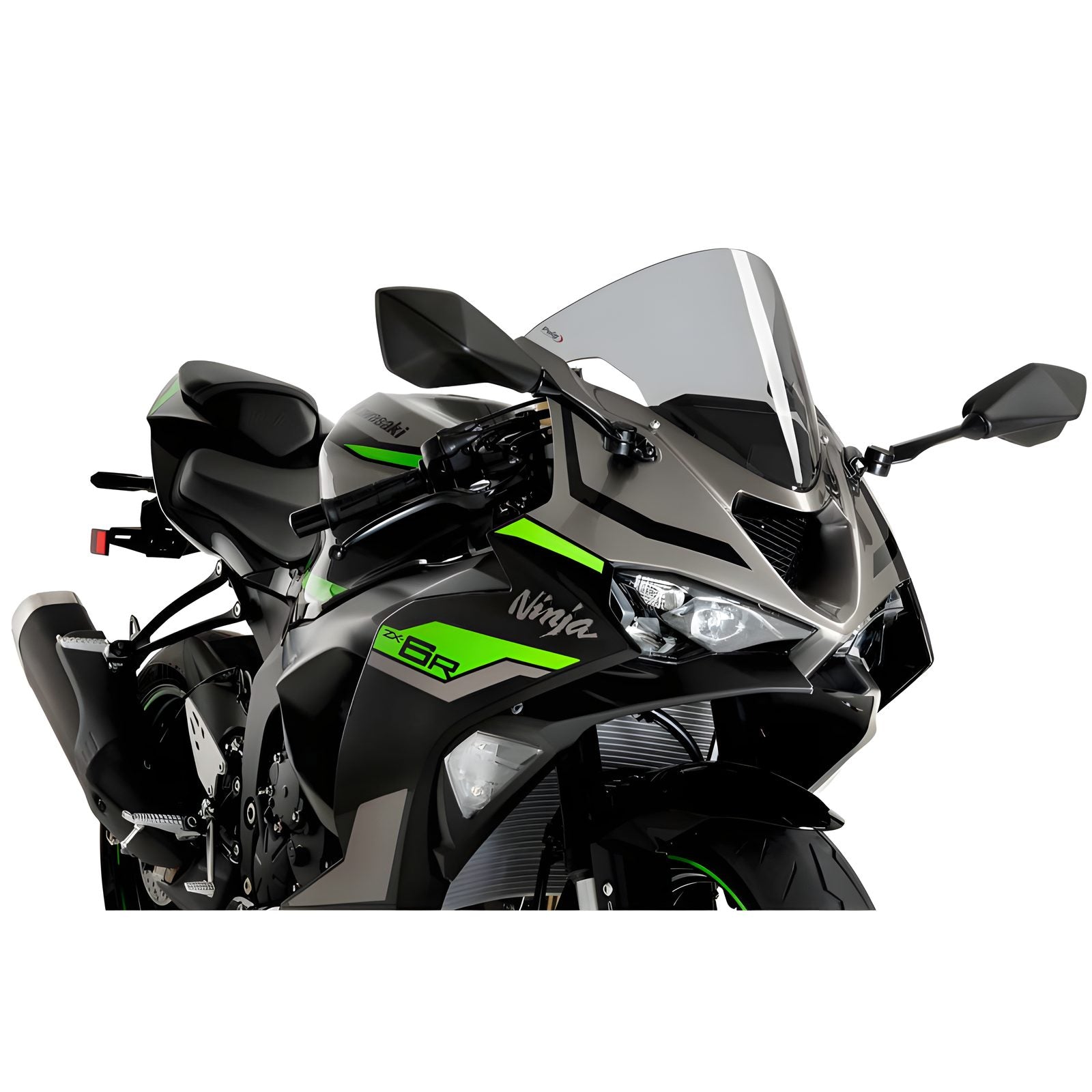 CUPOLINO R-RACER PUIG COMPATIBILE PER KAWASAKI ZX-6R NINJA 600 2024 FUME CHIARO 21832H