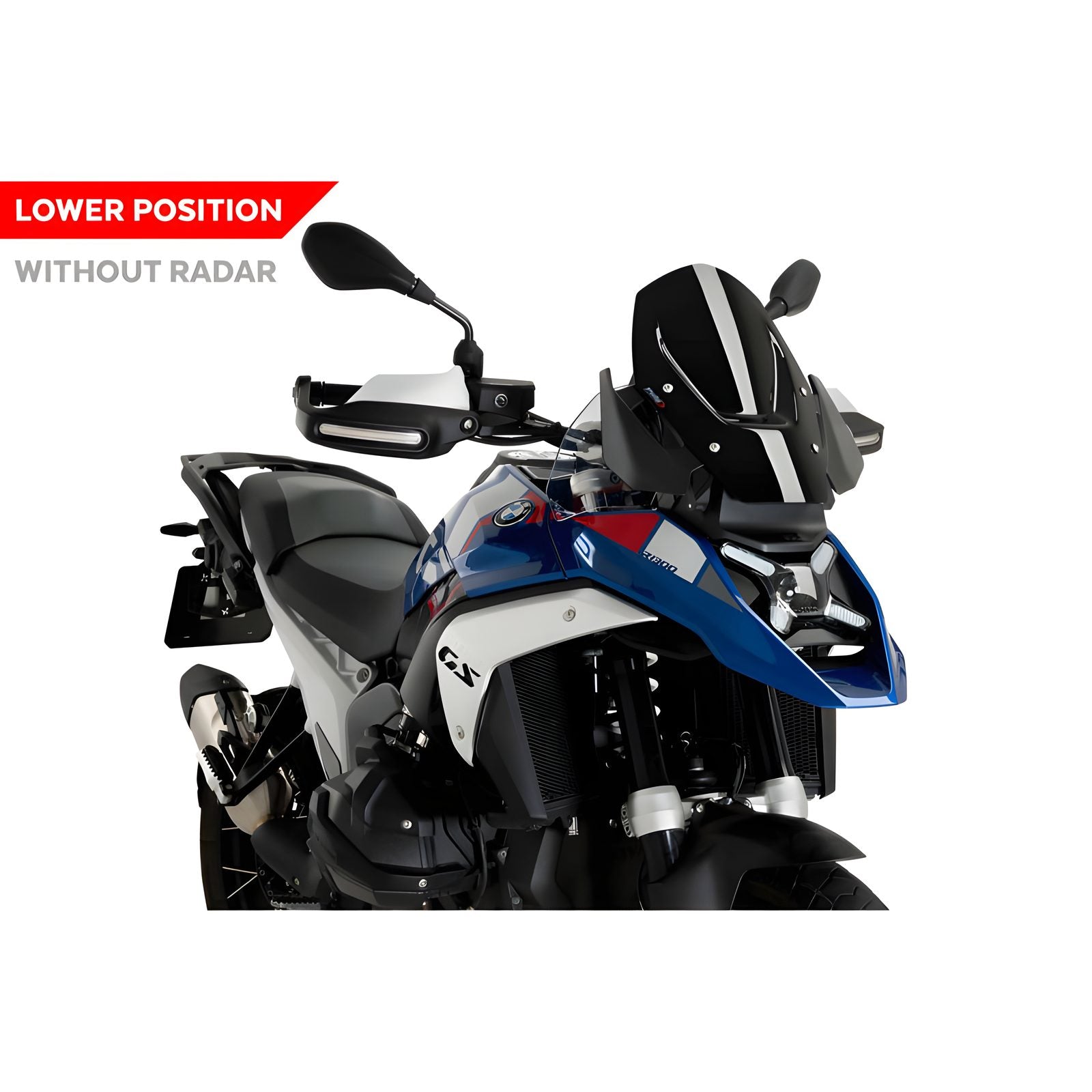 CUPOLINO SPORT SENZA RADAR PUIG COMPATIBILE PER BMW R 1300 GS 2023 > 2024 NERO 21839N