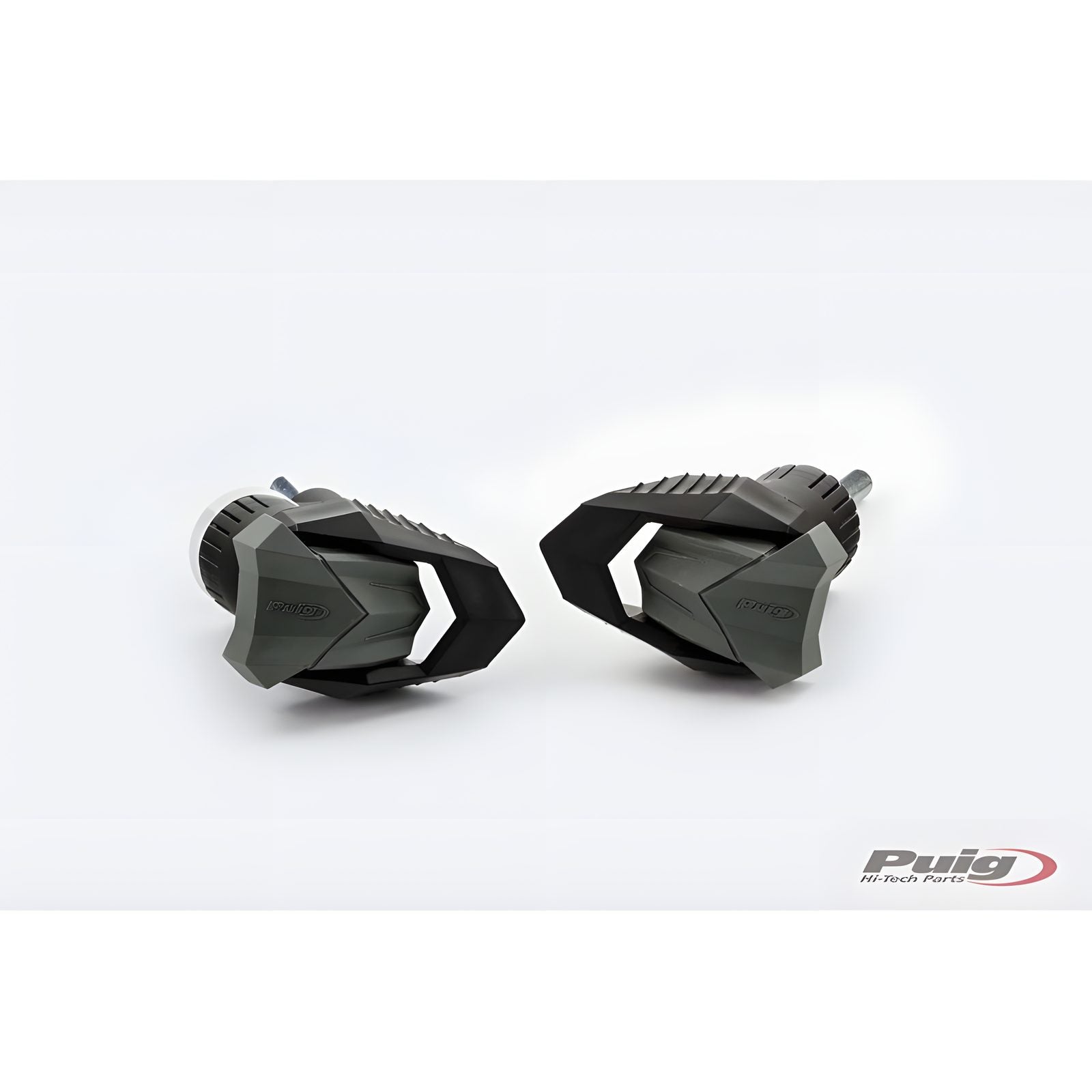 TAMPONI PARATELAIO MOD. R19 PUIG COMPATIBILE PER KAWASAKI Z 125  2017 > 2024 NERO COPPIA RICONDIZIONATO 21911N