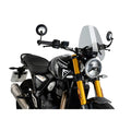CUPOLINO NAKED N.G. SPORT PUIG COMPATIBILE PER TRIUMPH SCRAMBLER 400 X 2024 FUME CHIARO 21933H