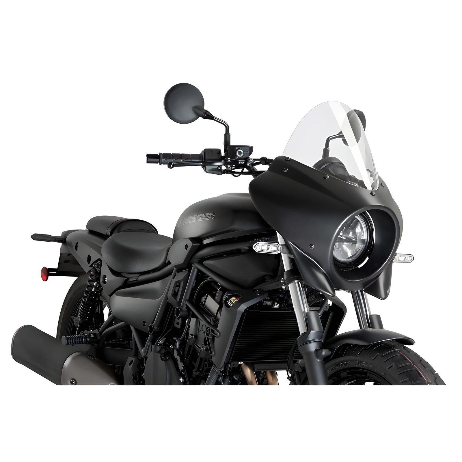 CUPOLINO SEMICARENATO TOURING MIRAGE PUIG COMPATIBILE PER KAWASAKI ELIMINATOR 500 2024 > 2025 TRASPARENTE 21946W