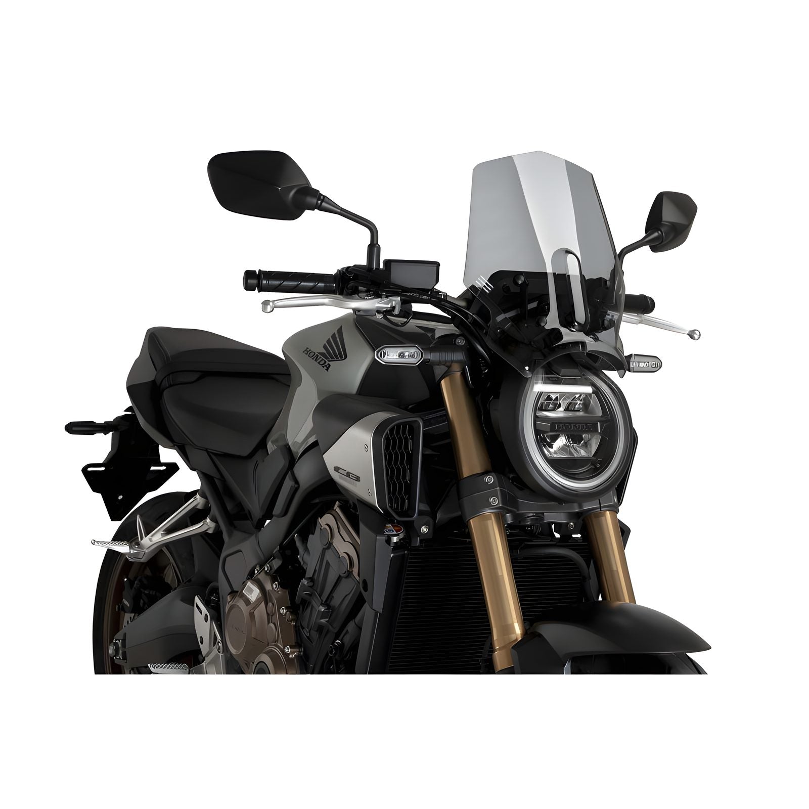 CUPOLINO NAKED N.G. SPORT PUIG COMPATIBILE PER HONDA CB 650 R NEO SPORTS CAFE ECLUTCH 2024 FUME CHIARO 21960H